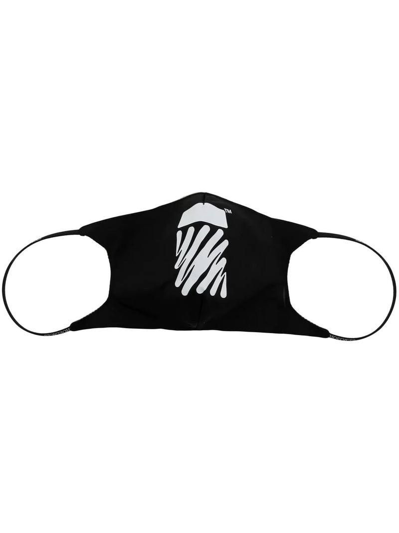 Diag-stripe print face mask 1
