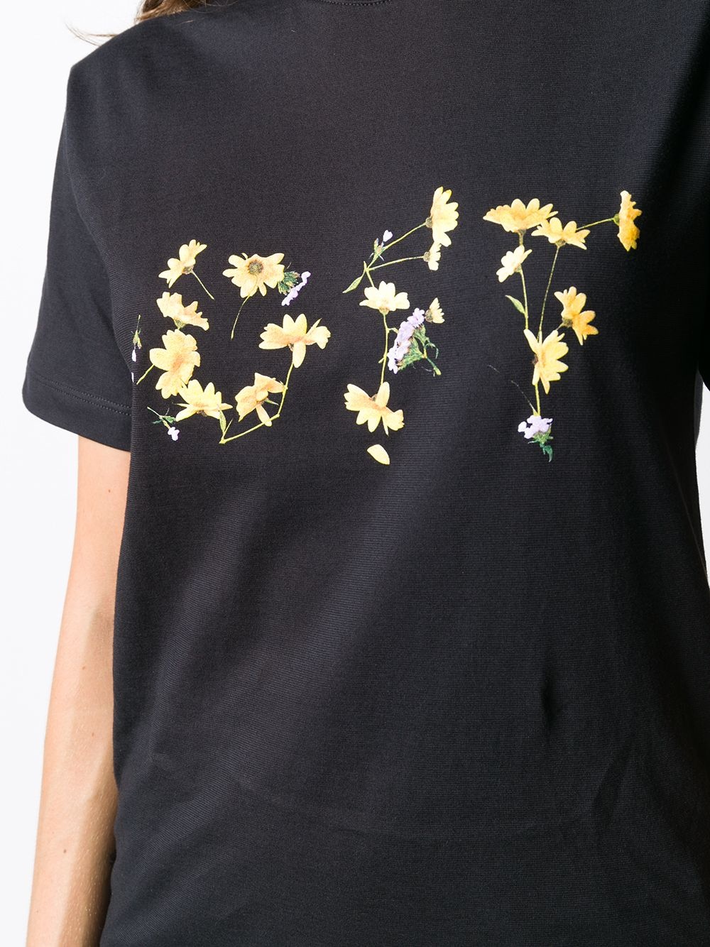 flower logo print T-shirt - 5