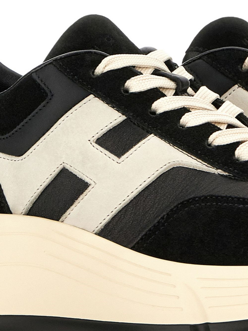Hi-Fi leather sneakers - 4