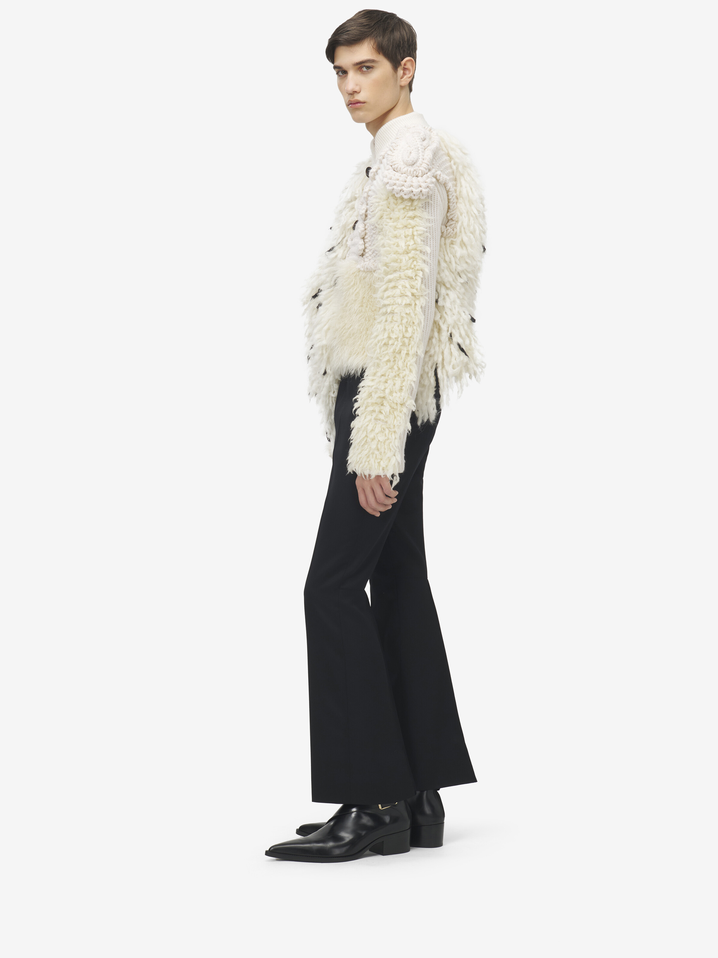 Asymmetric Patchwork Cardigan - 4