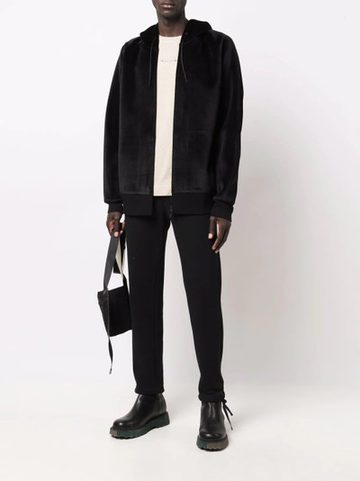 Y-3 velour zip-up hoodie outlook