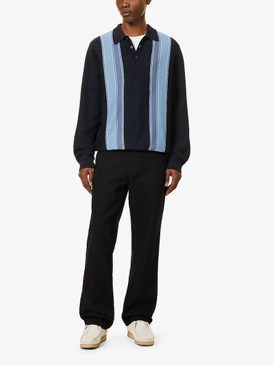 Carhartt Kendricks striped cotton-knit polo shirt outlook