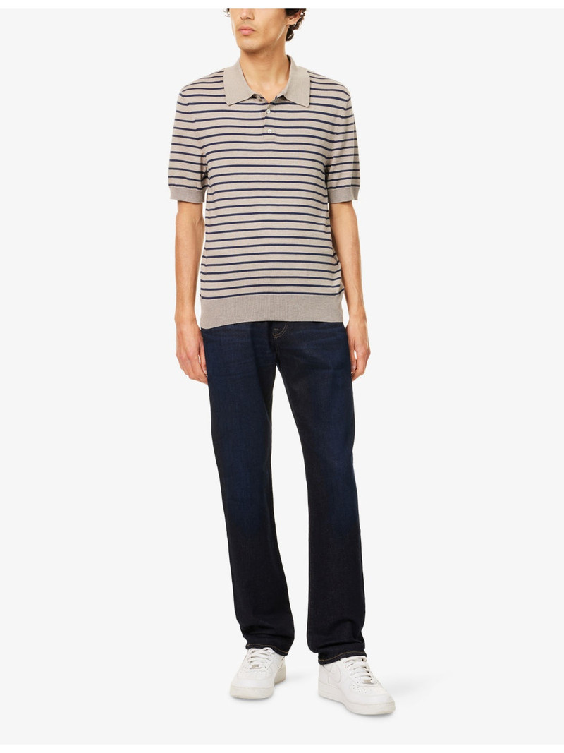 Citizens of Humanity Elijah brand-patch slim-fit stretch denim-blend jeans outlook