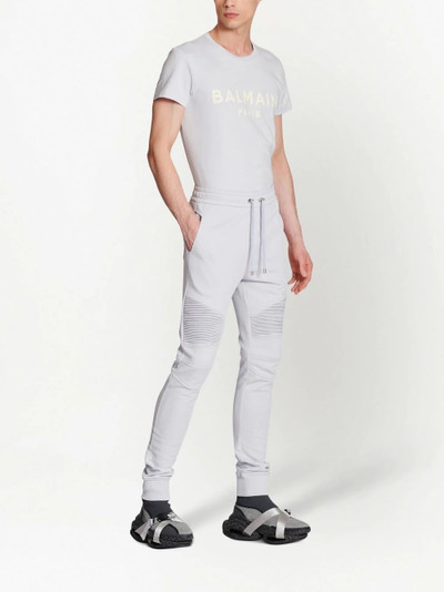 Balmain logo-printed drawstring joggers outlook