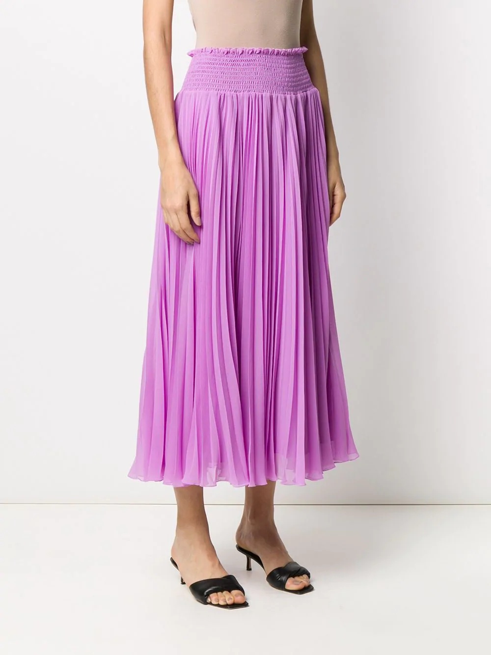 pleated midi skirt - 3