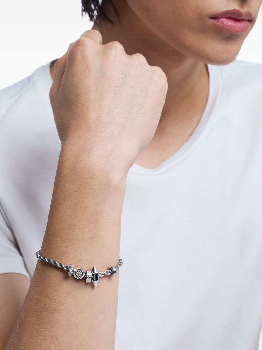rope-chain charm bracelet - 5