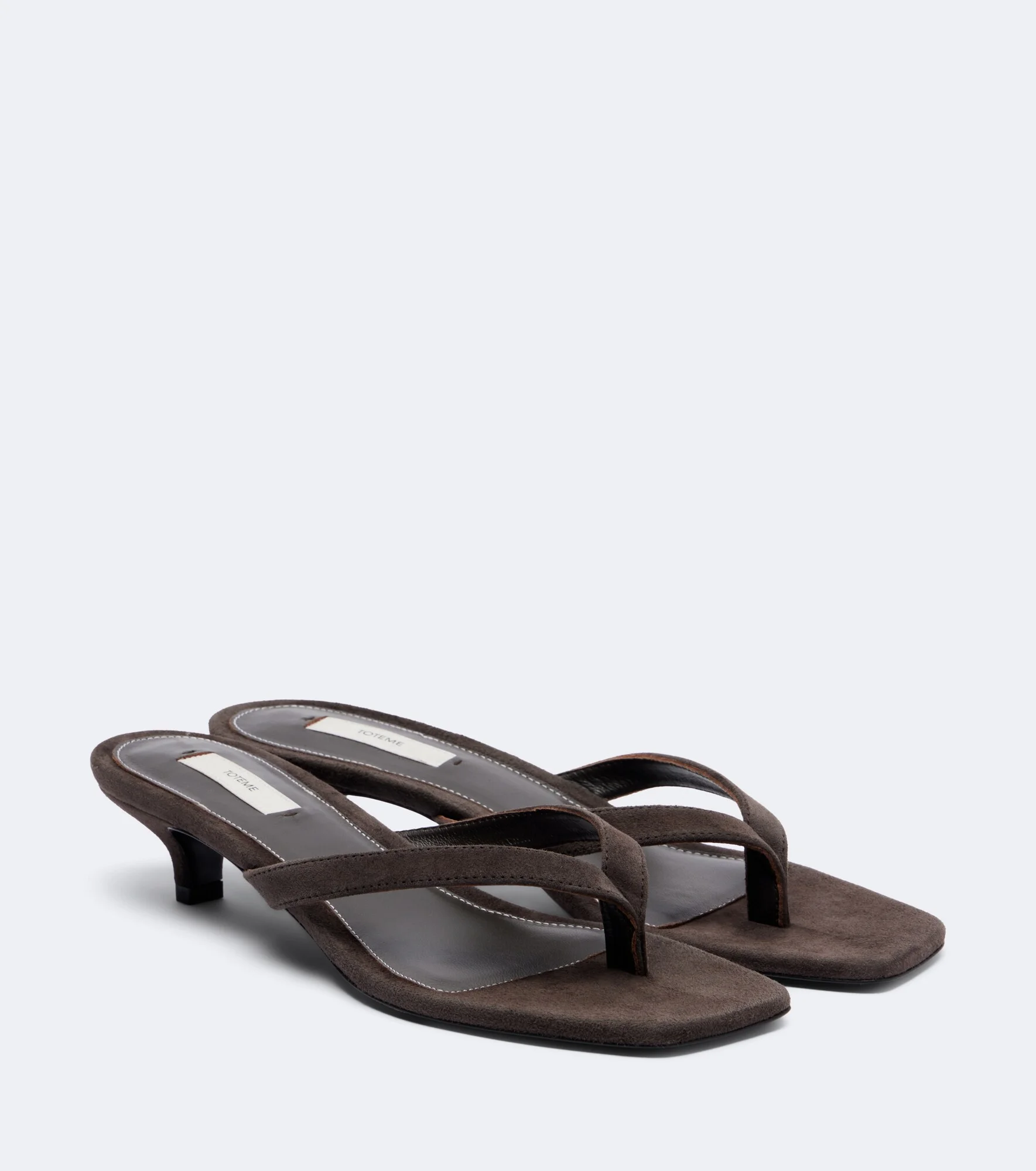 Suede thong sandals - 1