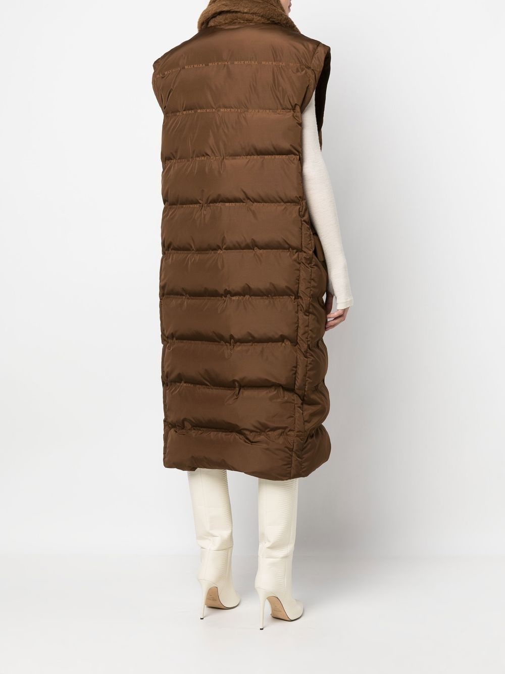sleeveless padded gilet coat - 4