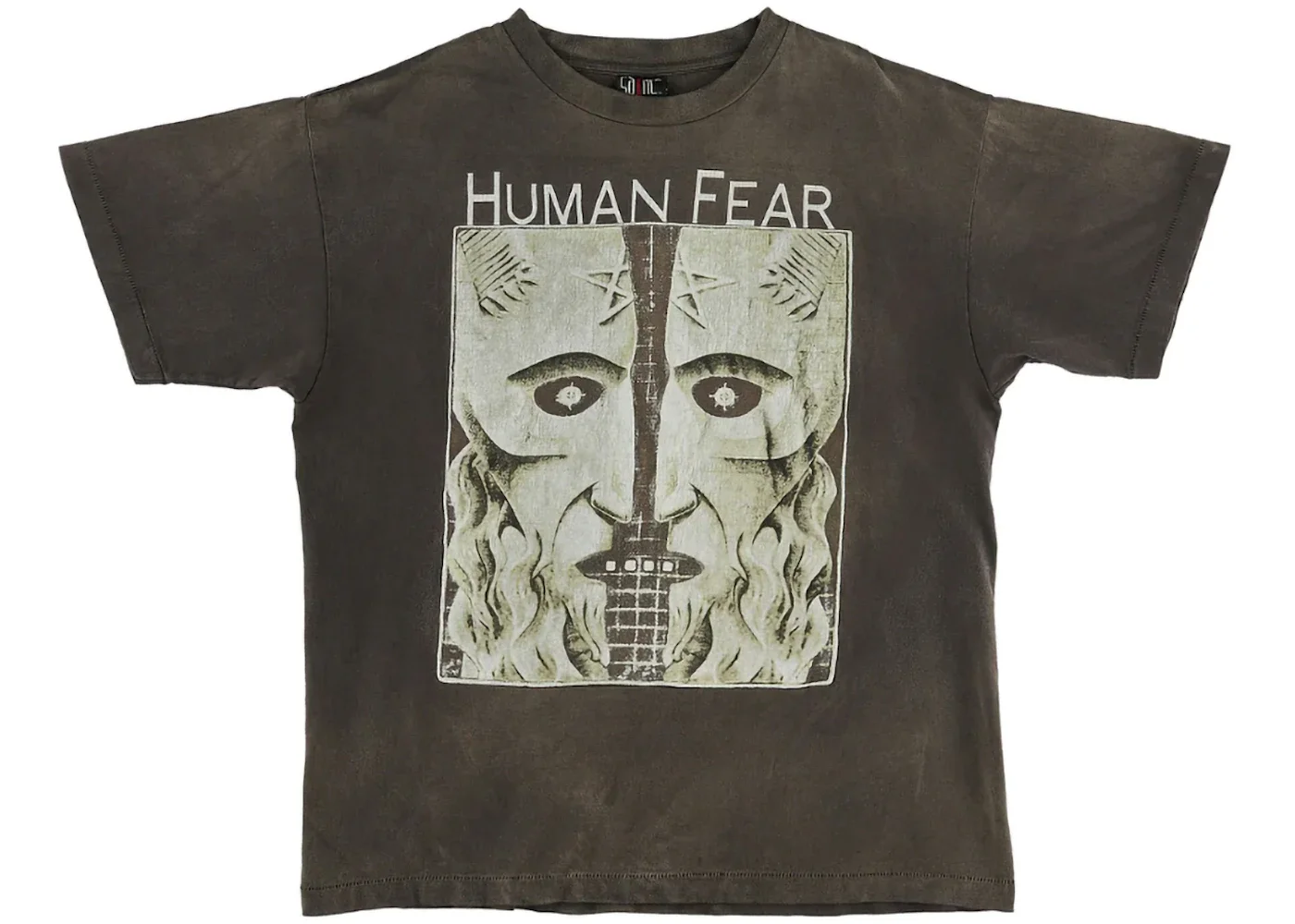 Saint Mxxxxxx Human Fear T-Shirt Vintage Black - 1