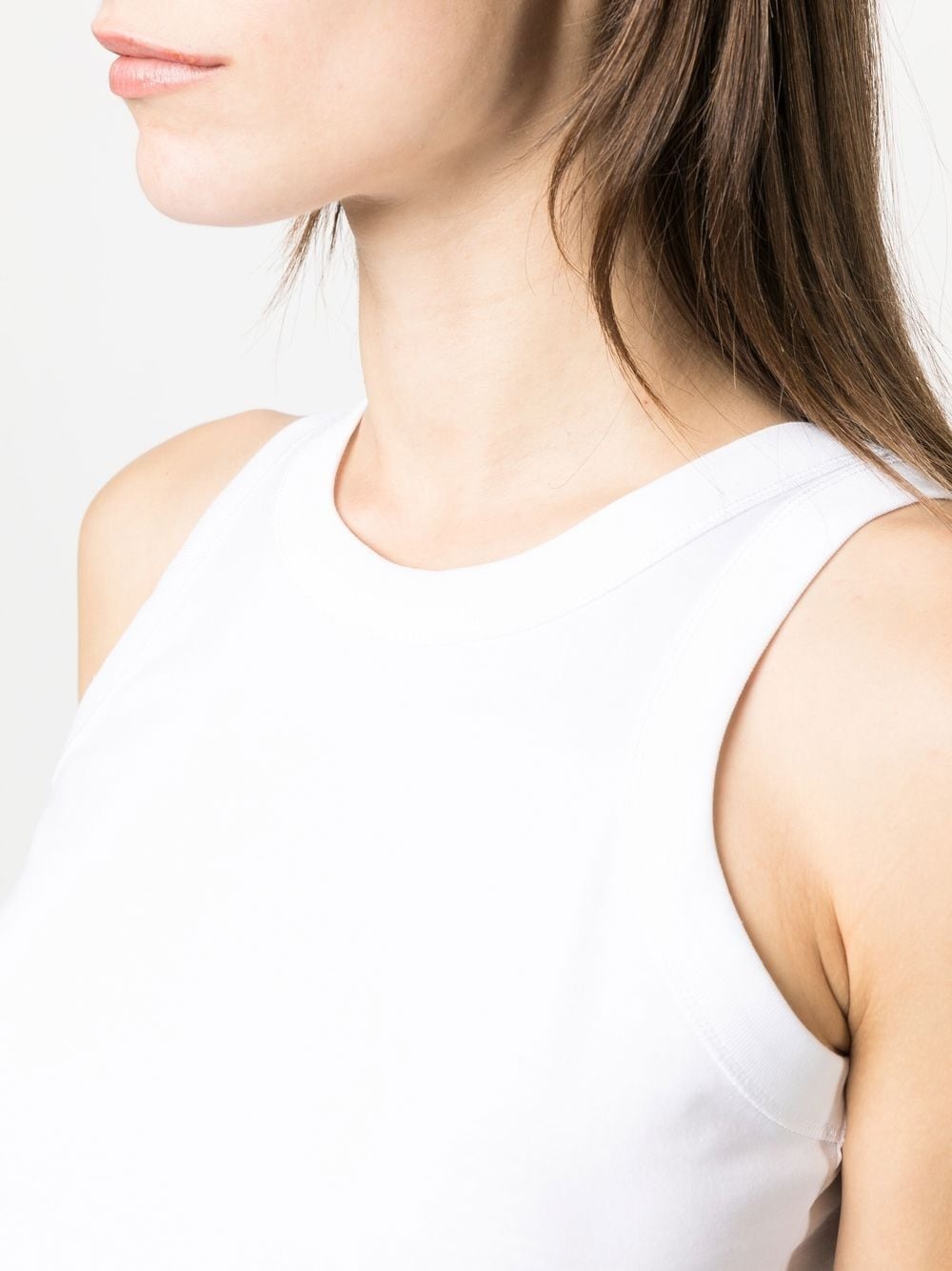 round-neck cotton tank top - 5
