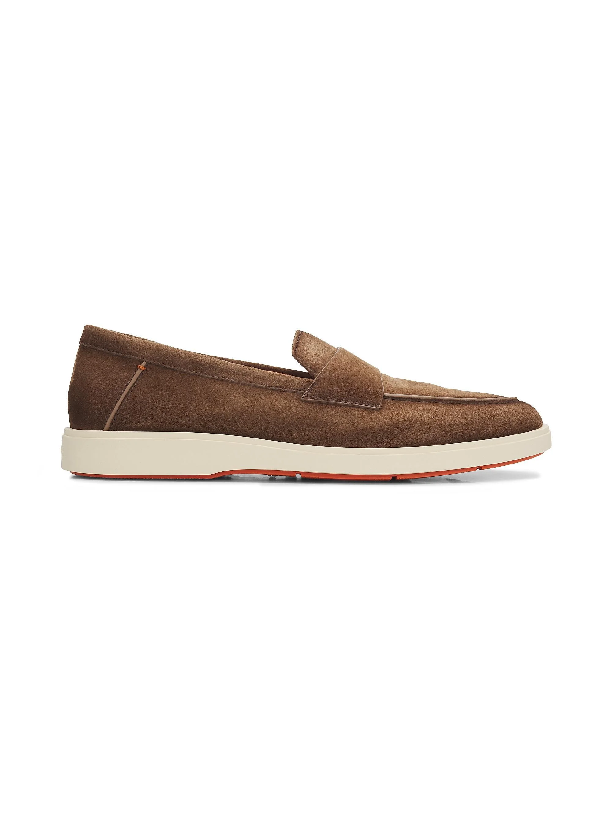 Men's Revolve Suede Loafers - Brown - 1