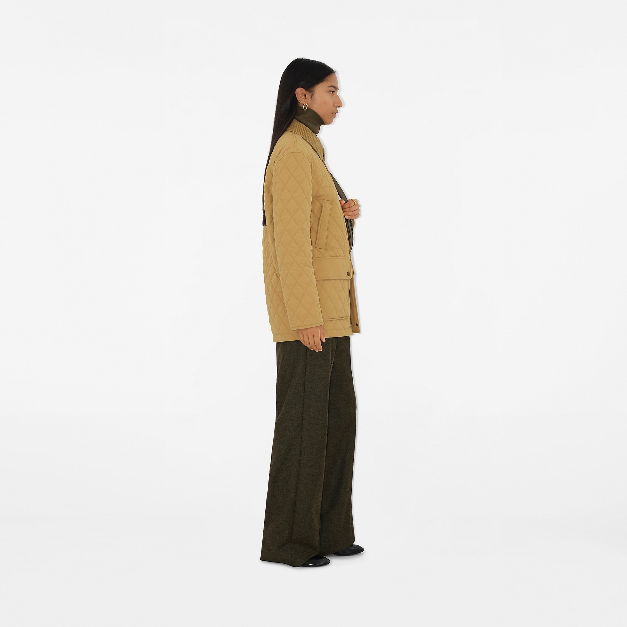 Quilted Nylon Barn Jacket - 3
