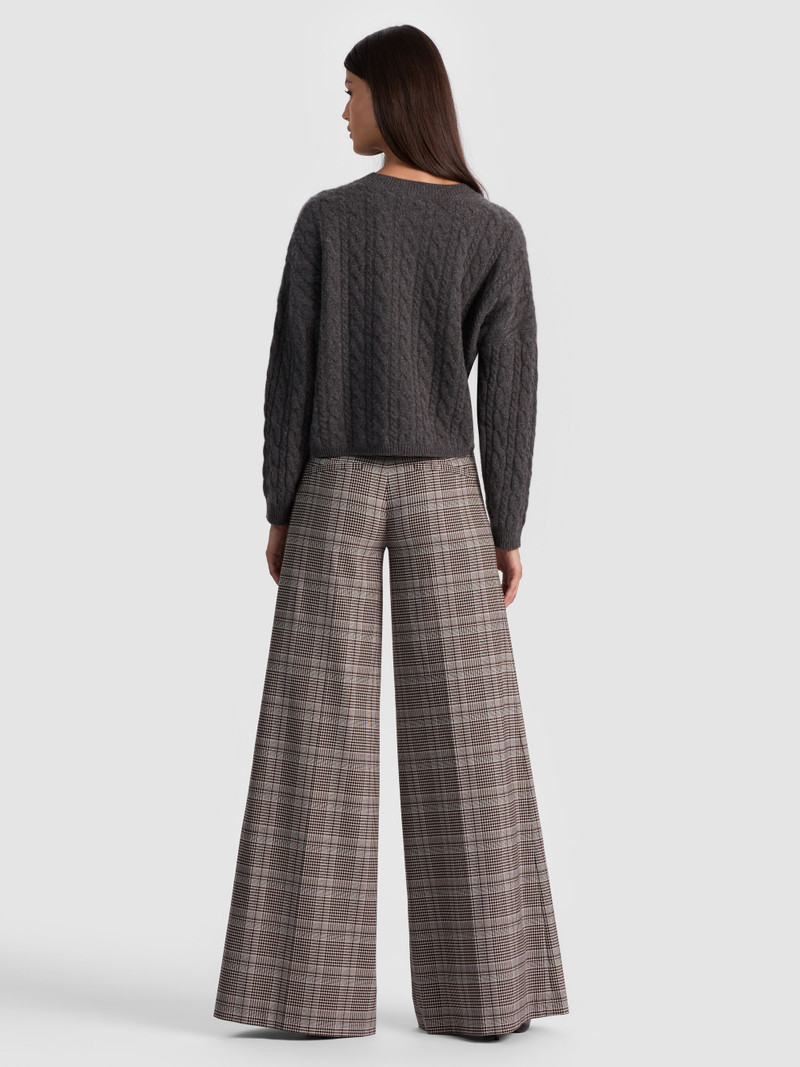 Alice + Olivia CECILIE CASHMERE CABLEKNIT PULLOVER outlook
