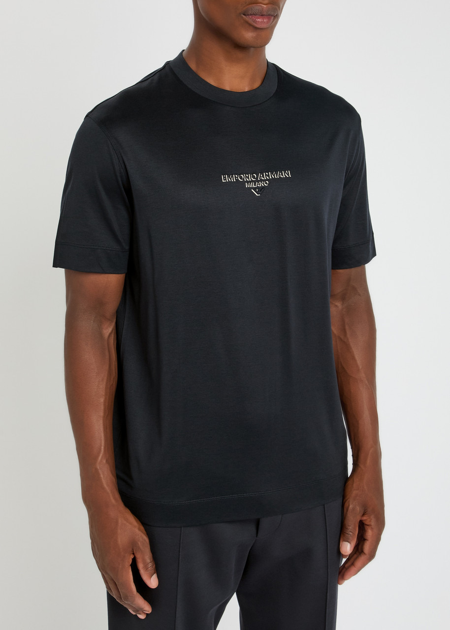 Emporio Armani Logo-embroidered Jersey T-shirt - 2