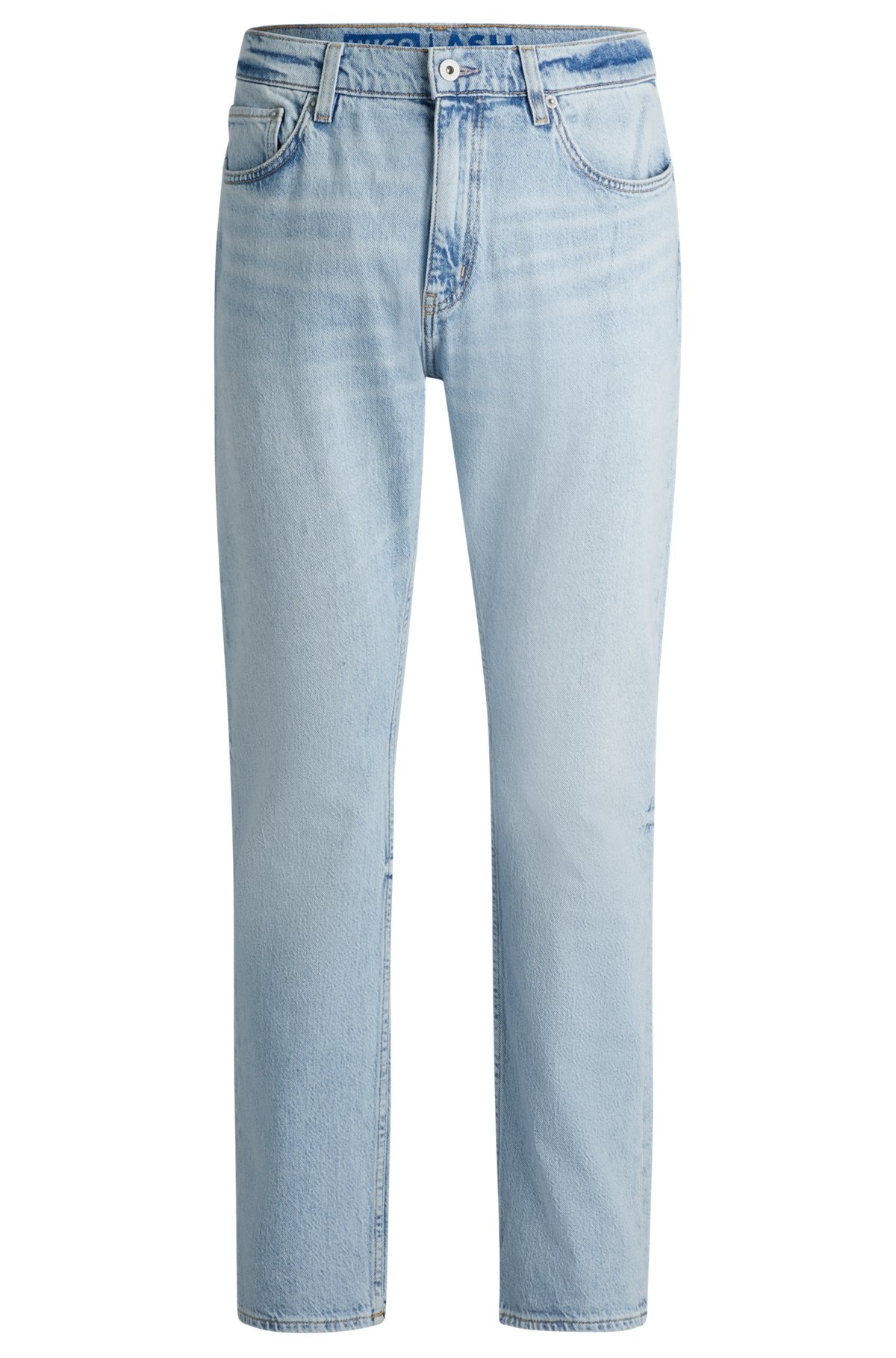 SLIM-FIT JEANS IN BLUE STRETCH DENIM - 1