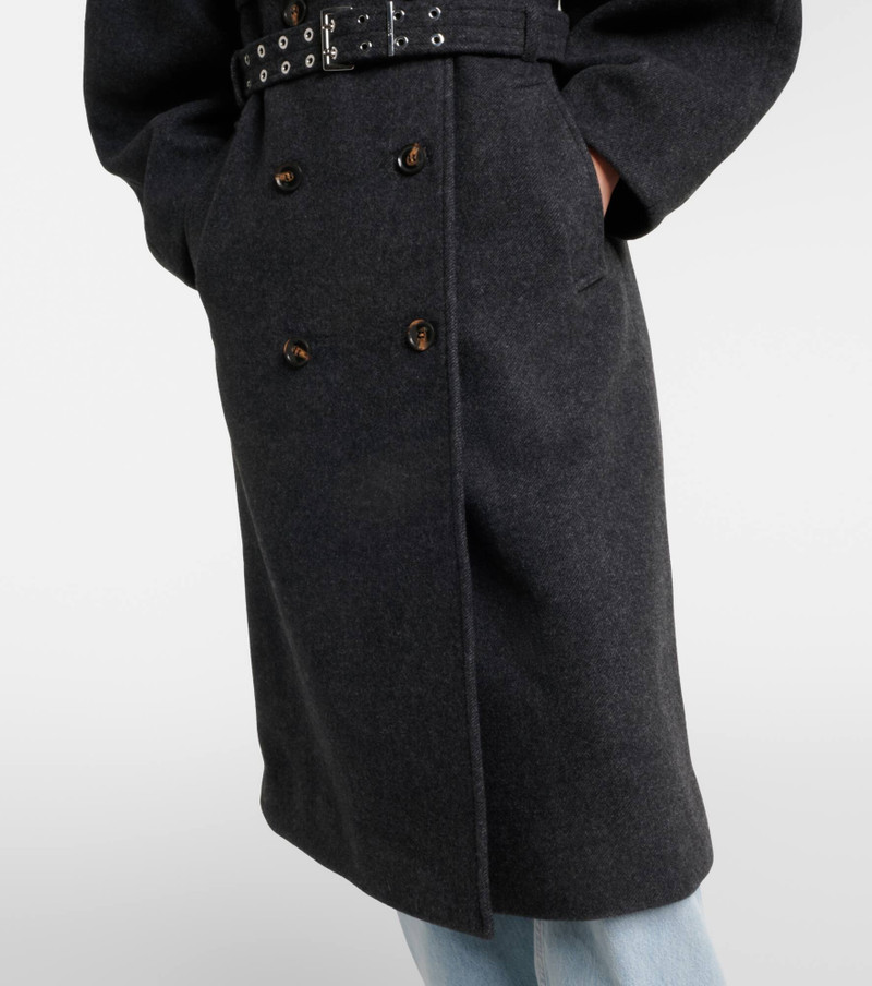Belted wool and cashmere-blend coat 6
