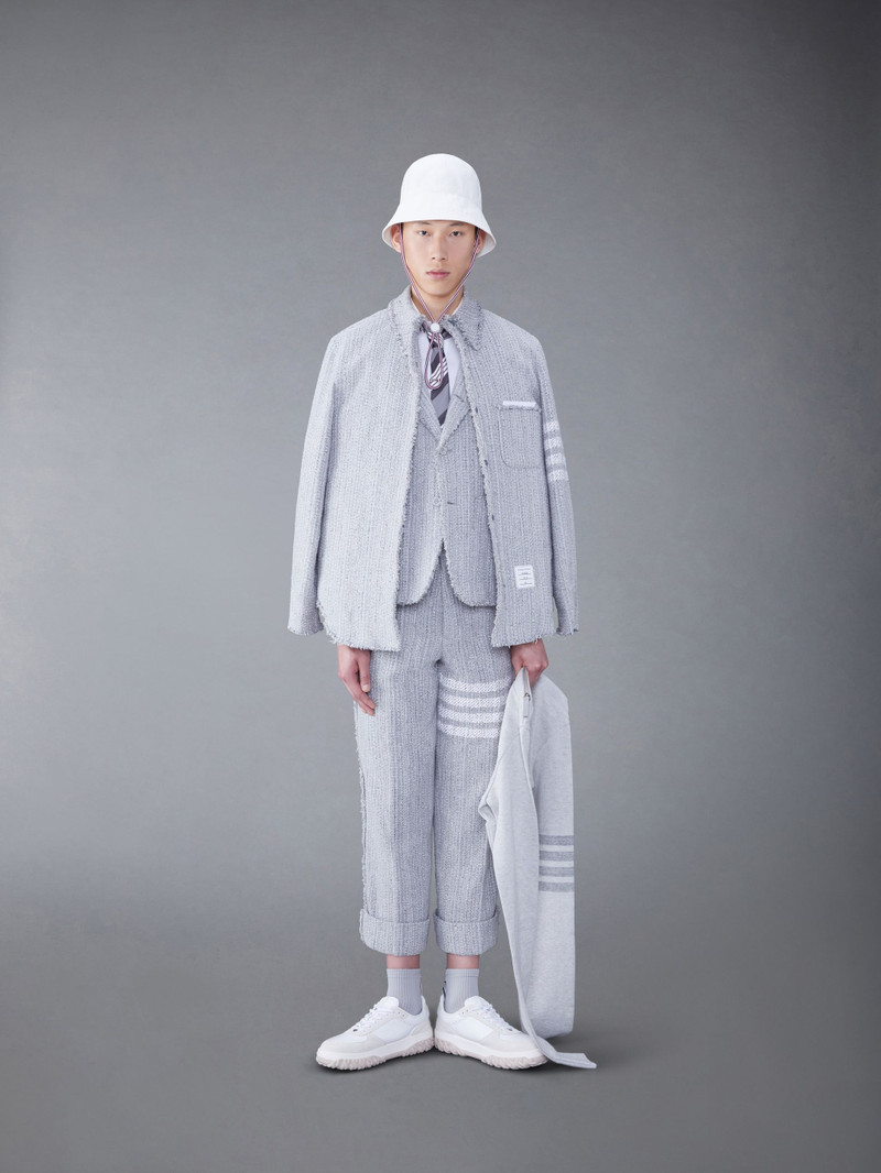 4-Bar cotton tweed trousers 4