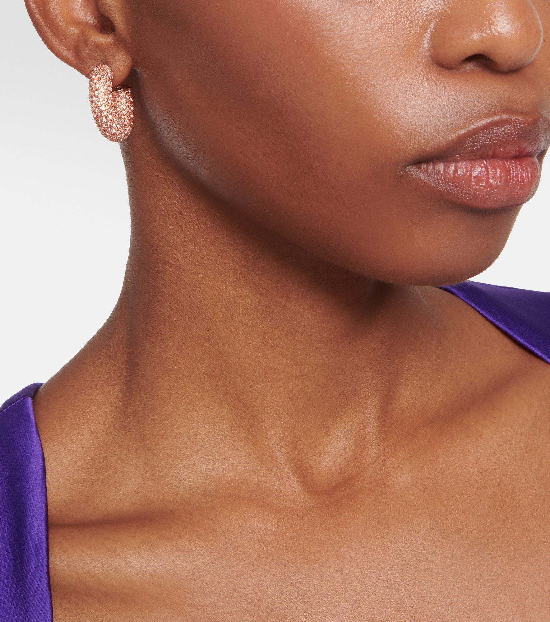 Cameron embellished hoop earrings - 3