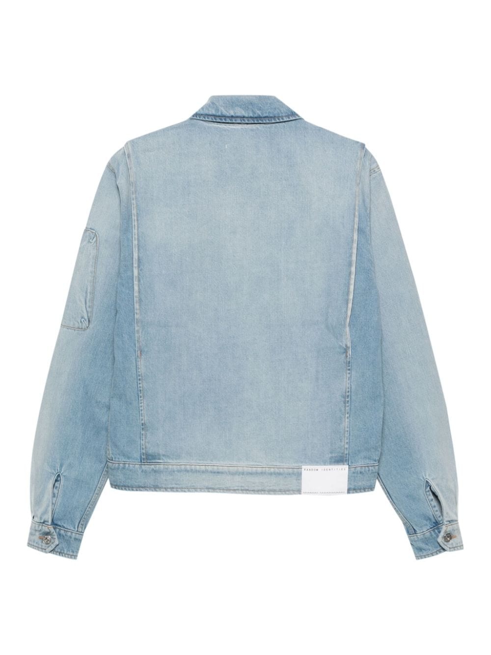 sleeve-pocket denim jacket - 2