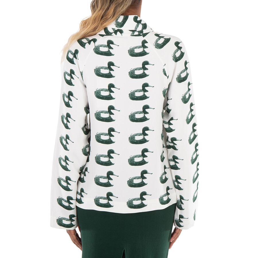 Burberry Waterbird Print Viscose Blouse - 3