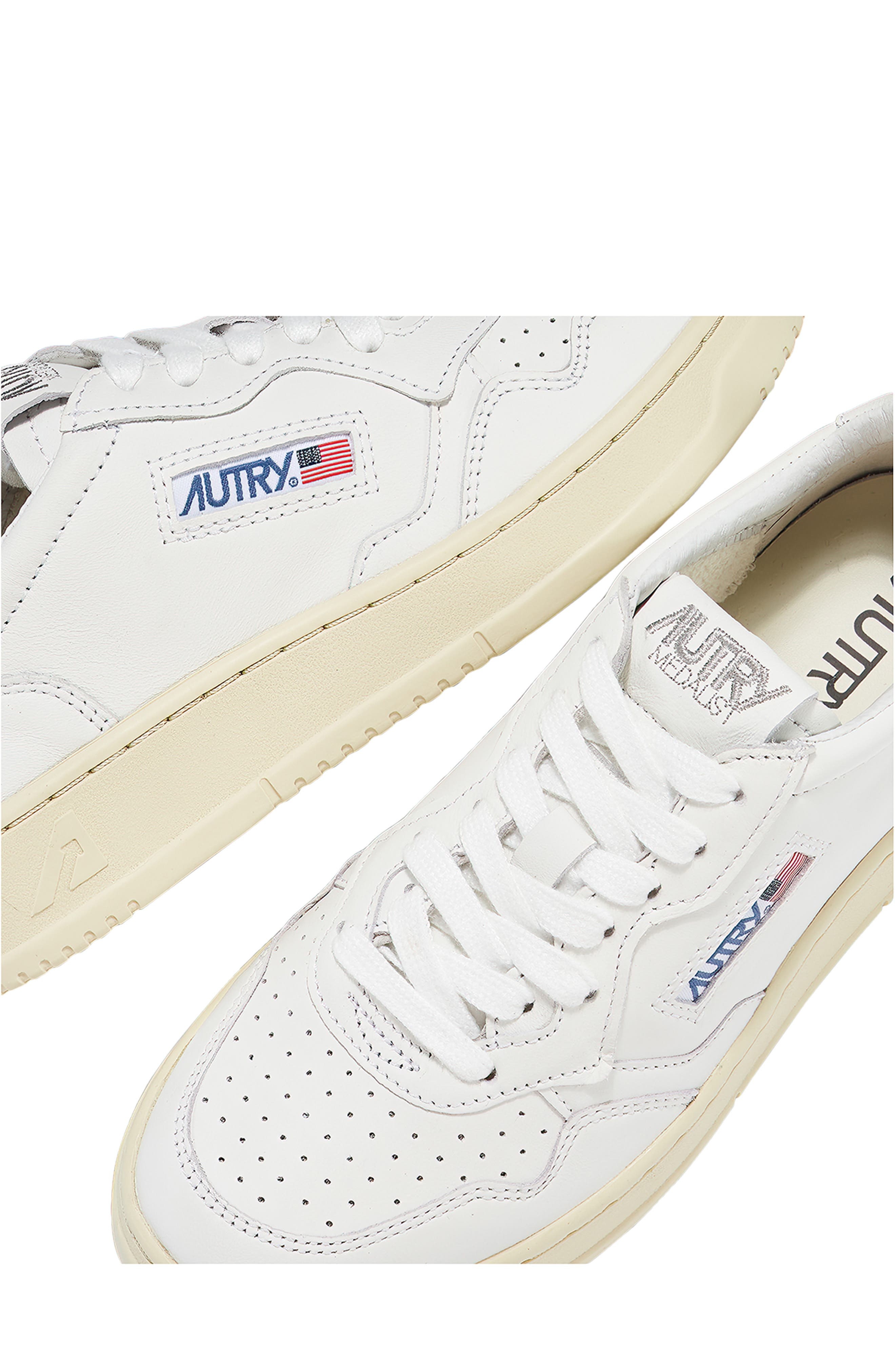 AUTRY Medalist Low Sneaker in Goat/Goat White at Nordstrom - 7