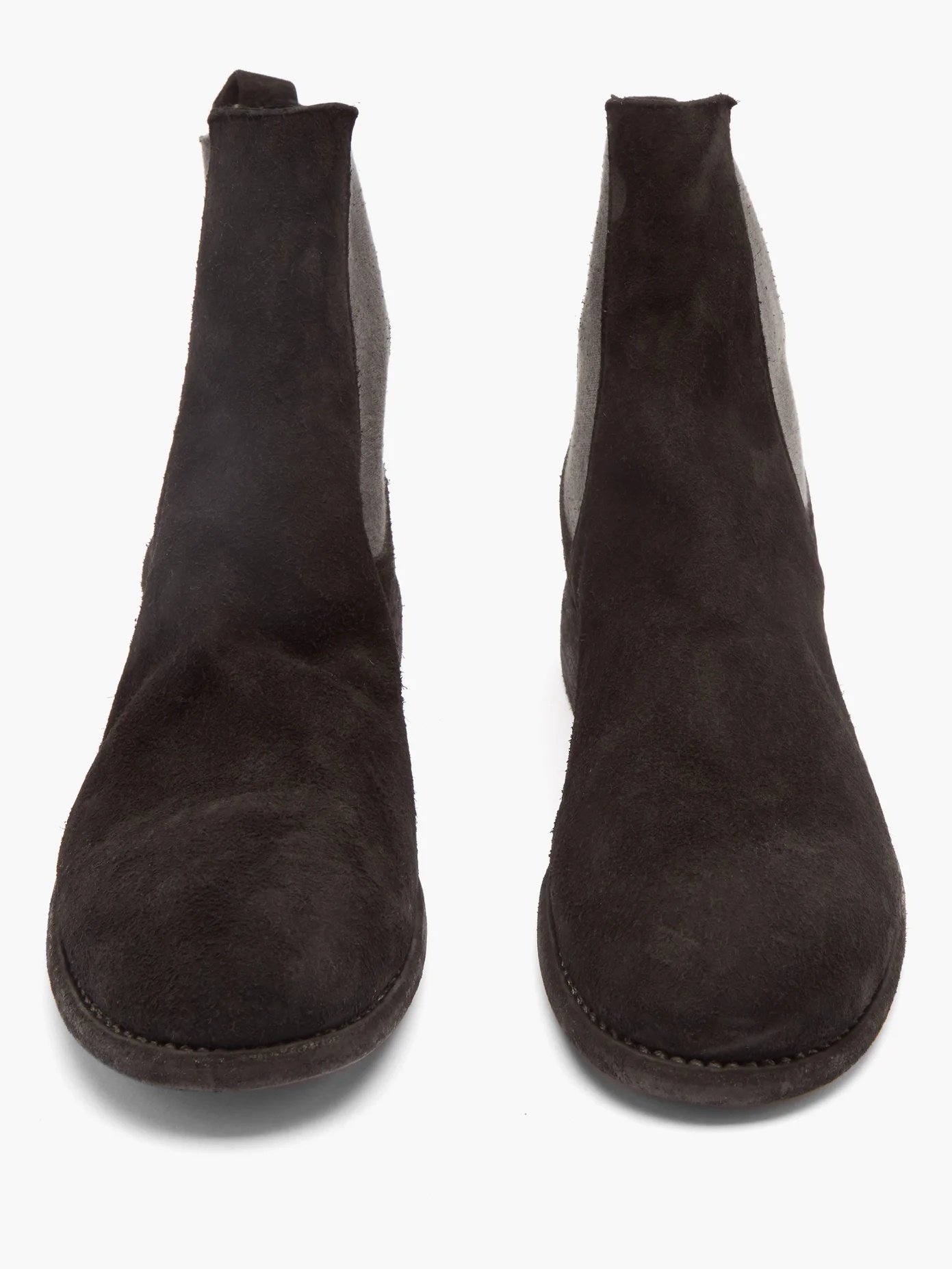 Distressed suede Chelsea boots - 5