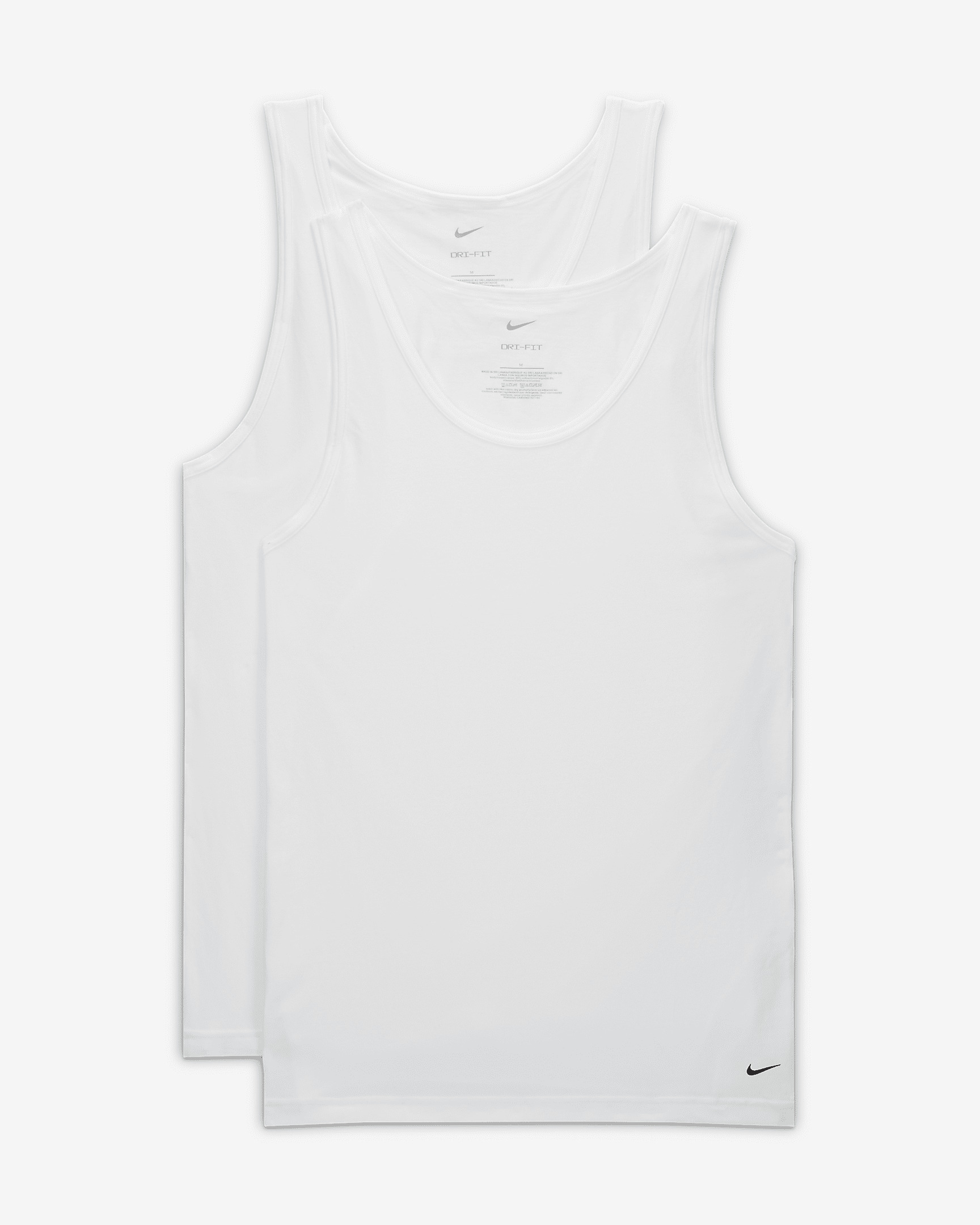 Nike Dri-FIT Essential Cotton Stretch Men's Slim Fit Tank Undershirt (2-Pack) - 6