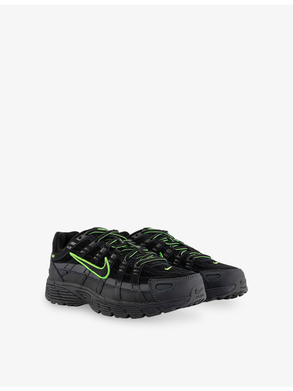 P-6000 Suede and Mesh Trainers - 3