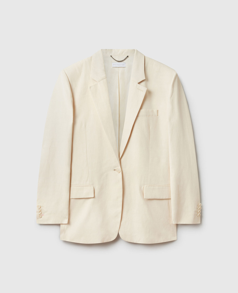 Oversized Single-Breasted Blazer - 1