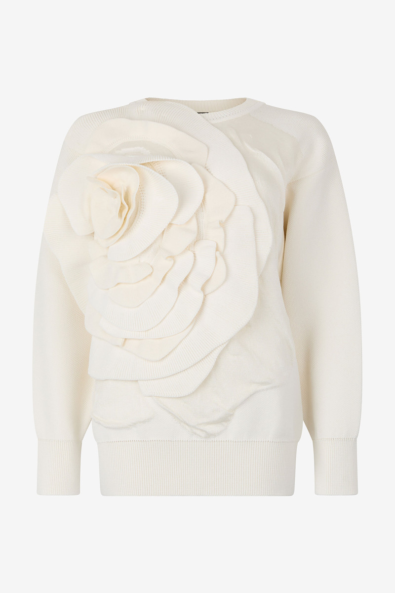 Sweater With Maxi-Rose 1