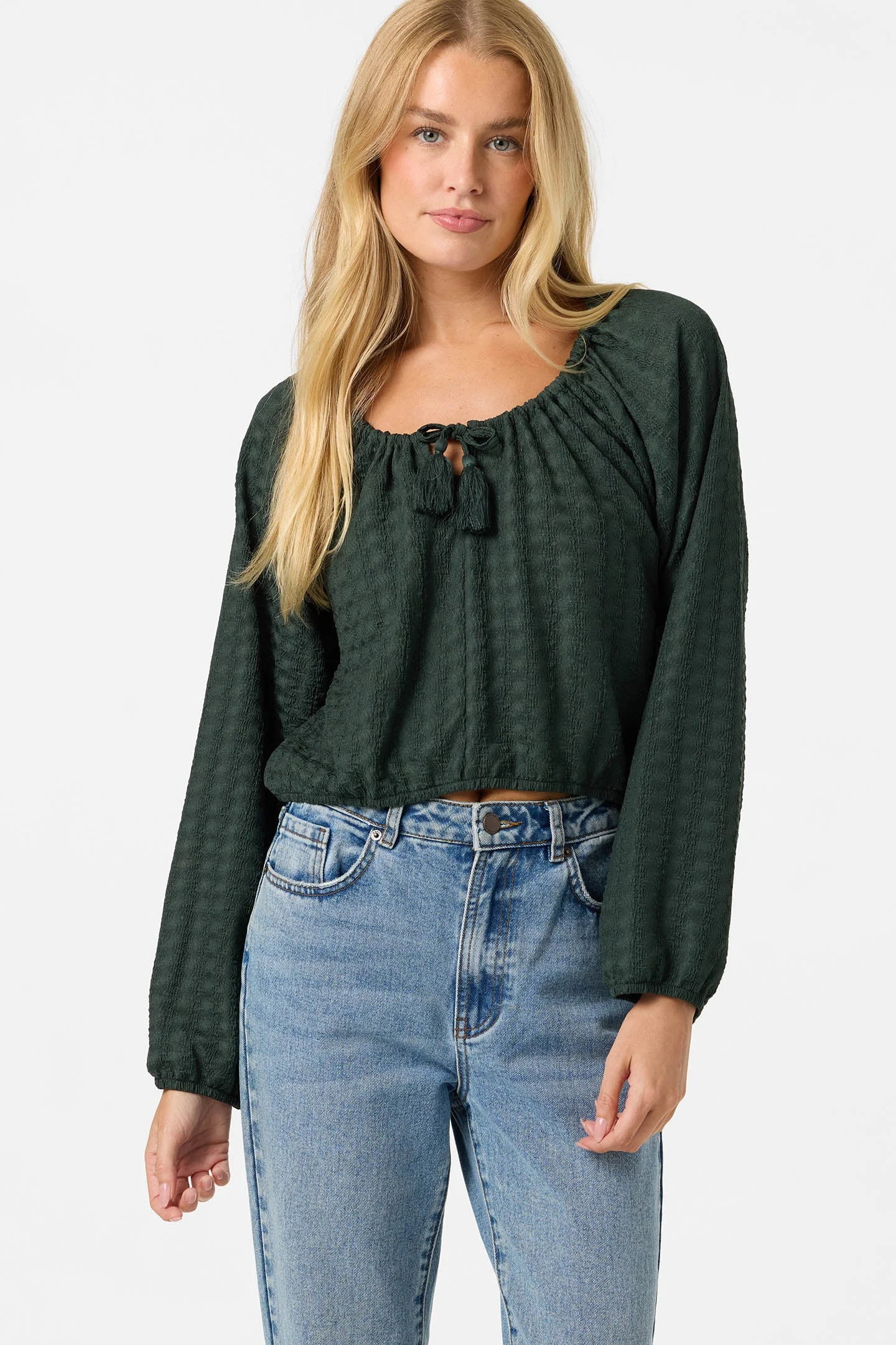 Cami Knit Long Sleeve Top - 1