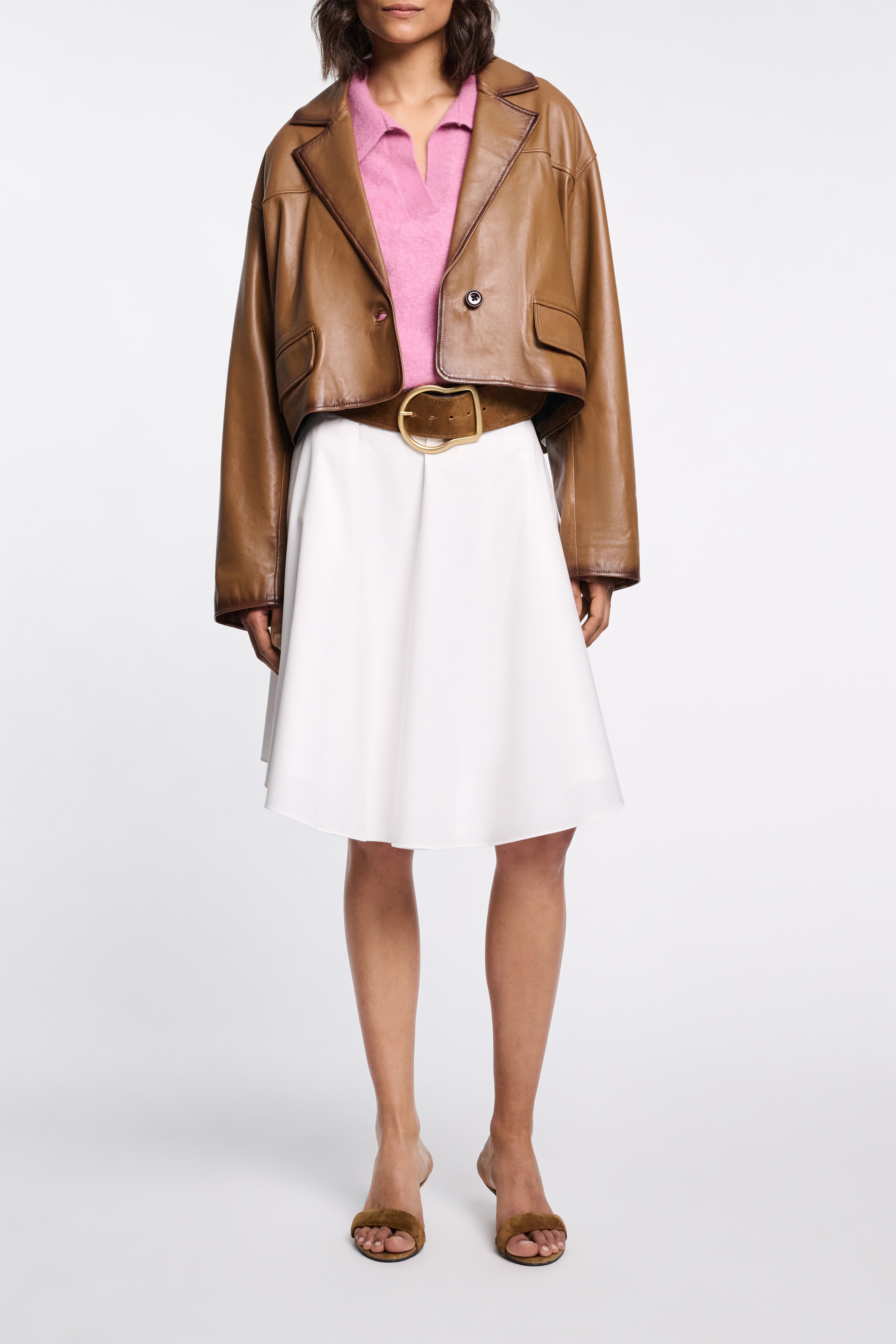 SUEDE SENSATION 6cm waxed belt - 2