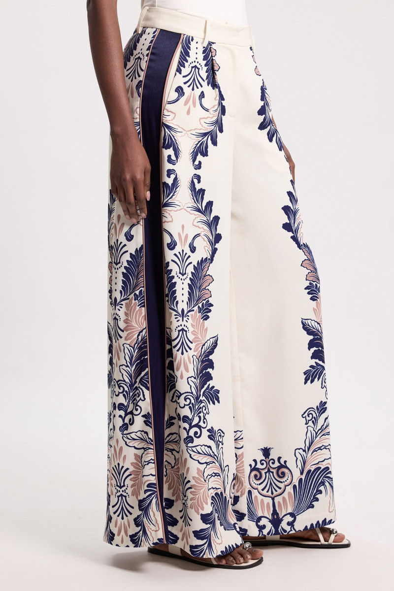KAREN MILLEN Scarf Print Woven Wide Leg Trouser outlook