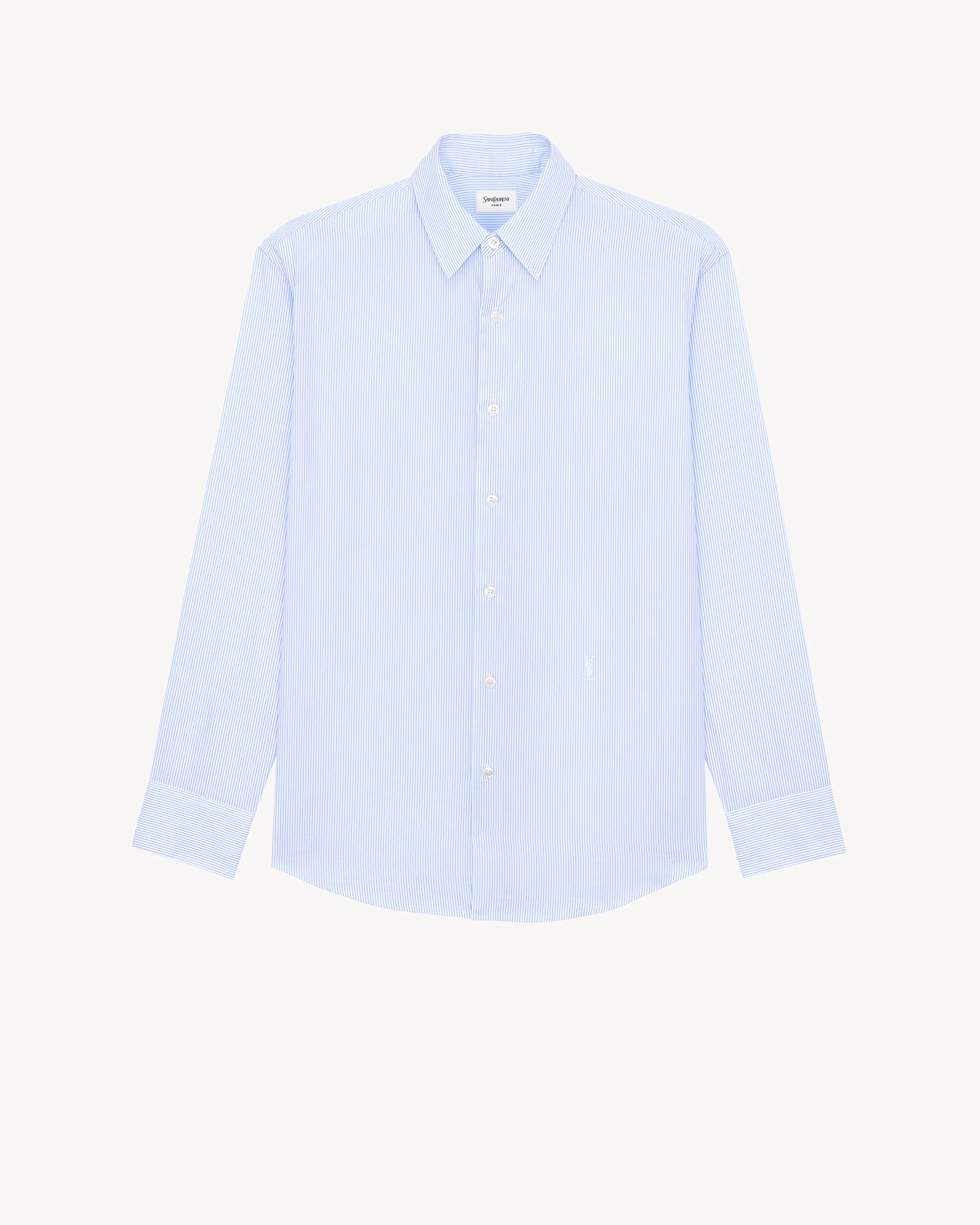 CASSANDRE SHIRT IN STRIPED COTTON POPLIN - 1