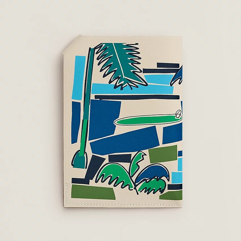 Hermès Tarmac Sea Surf and Fun passport holder outlook
