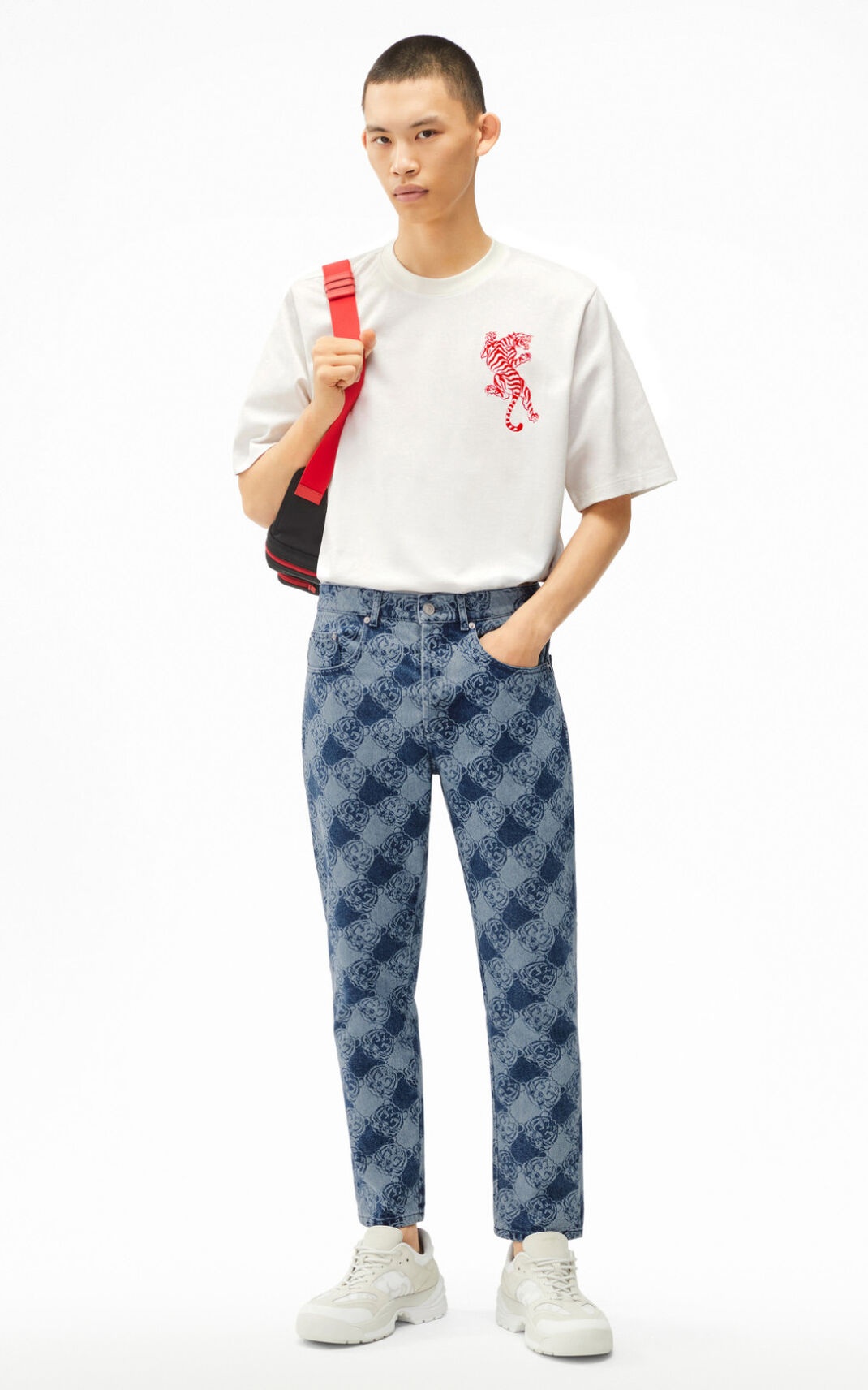 K-Tiger monogram jeans - 2