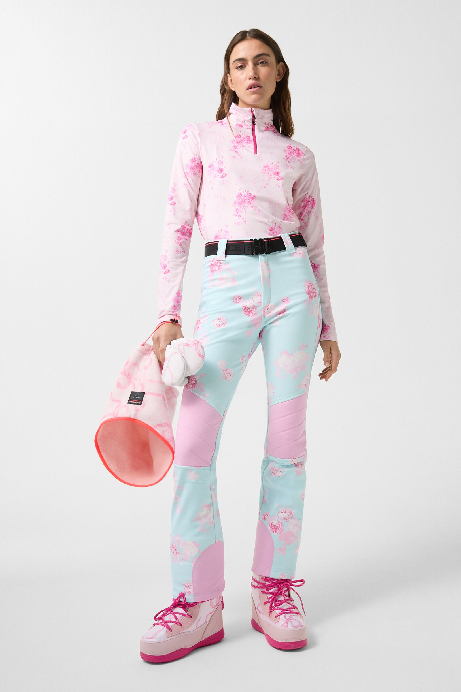 Zula Ski pants in Light blue/Rose - 3