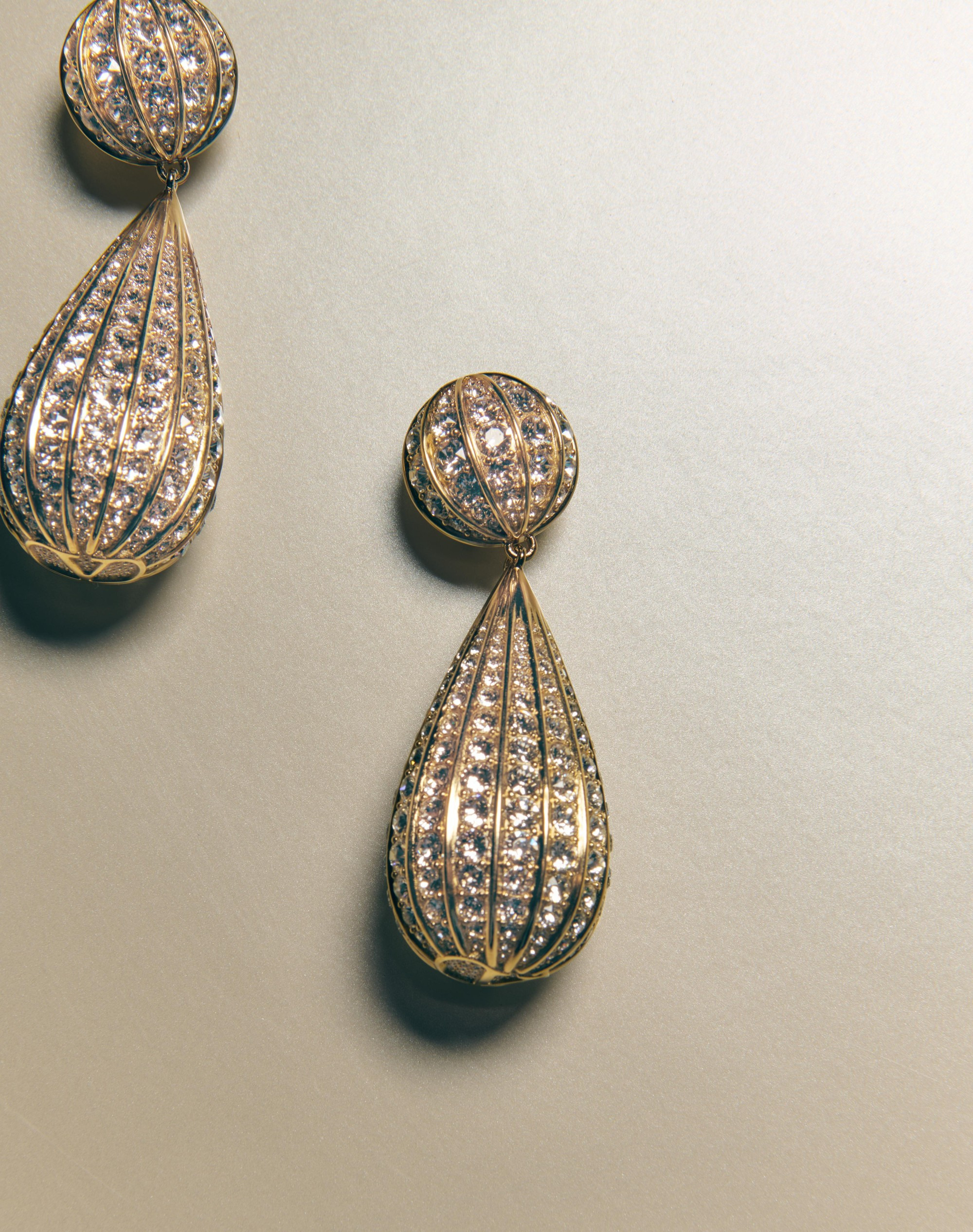 POETIQUES DES GOUTTES METAL AND SWAROVSKI® CRYSTAL EARRINGS - 5