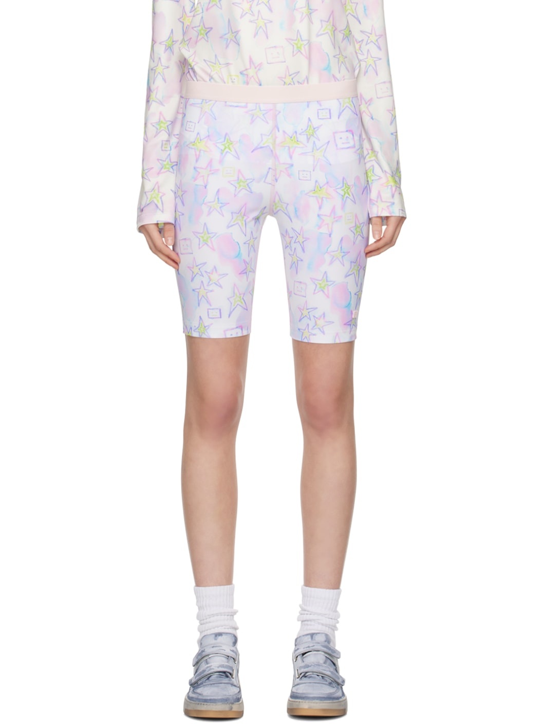 Multicolor Printed Shorts - 1