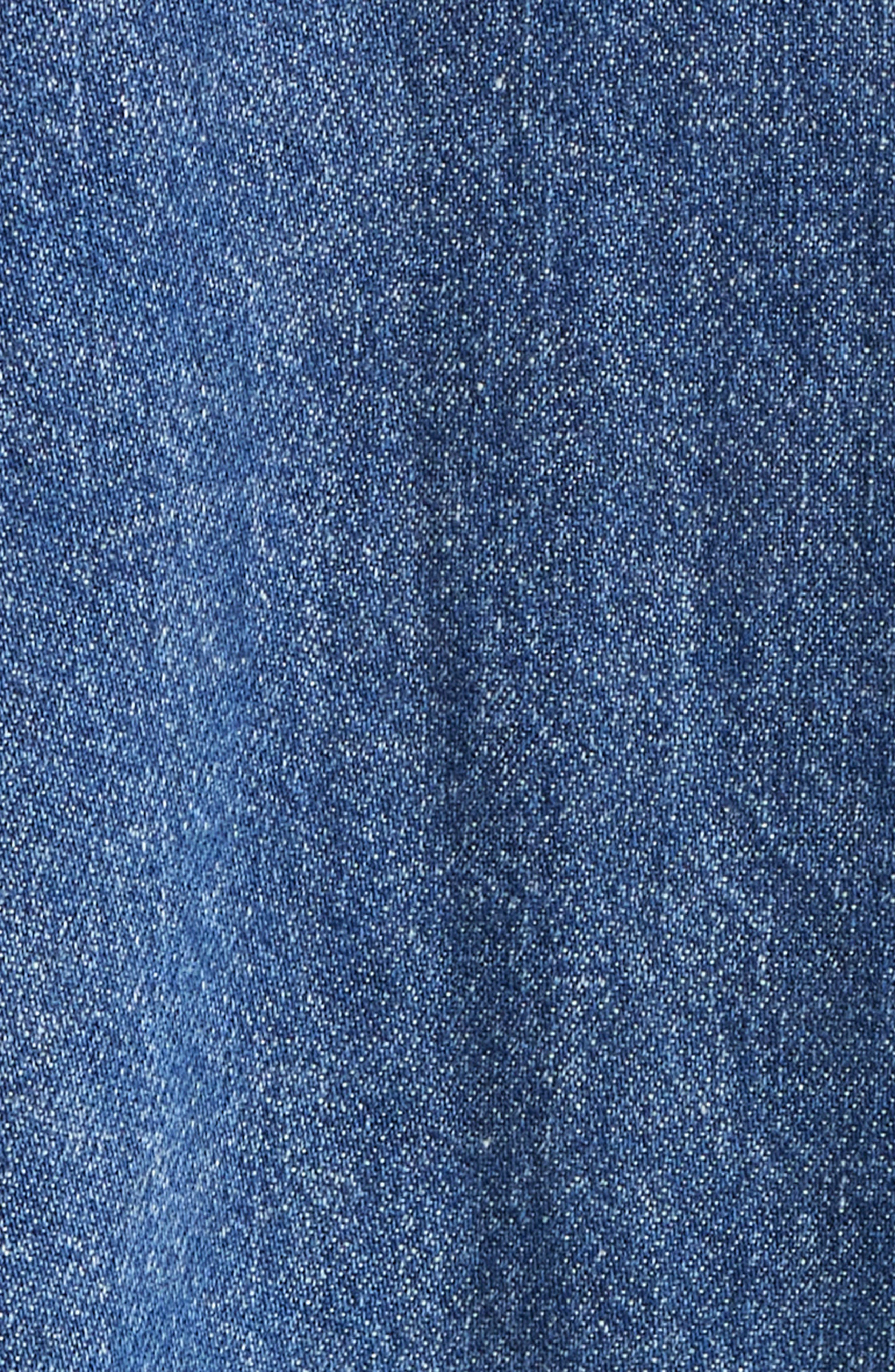 FRAME Tennis Cotton Blend Denim Minidress in Potion at Nordstrom - 6
