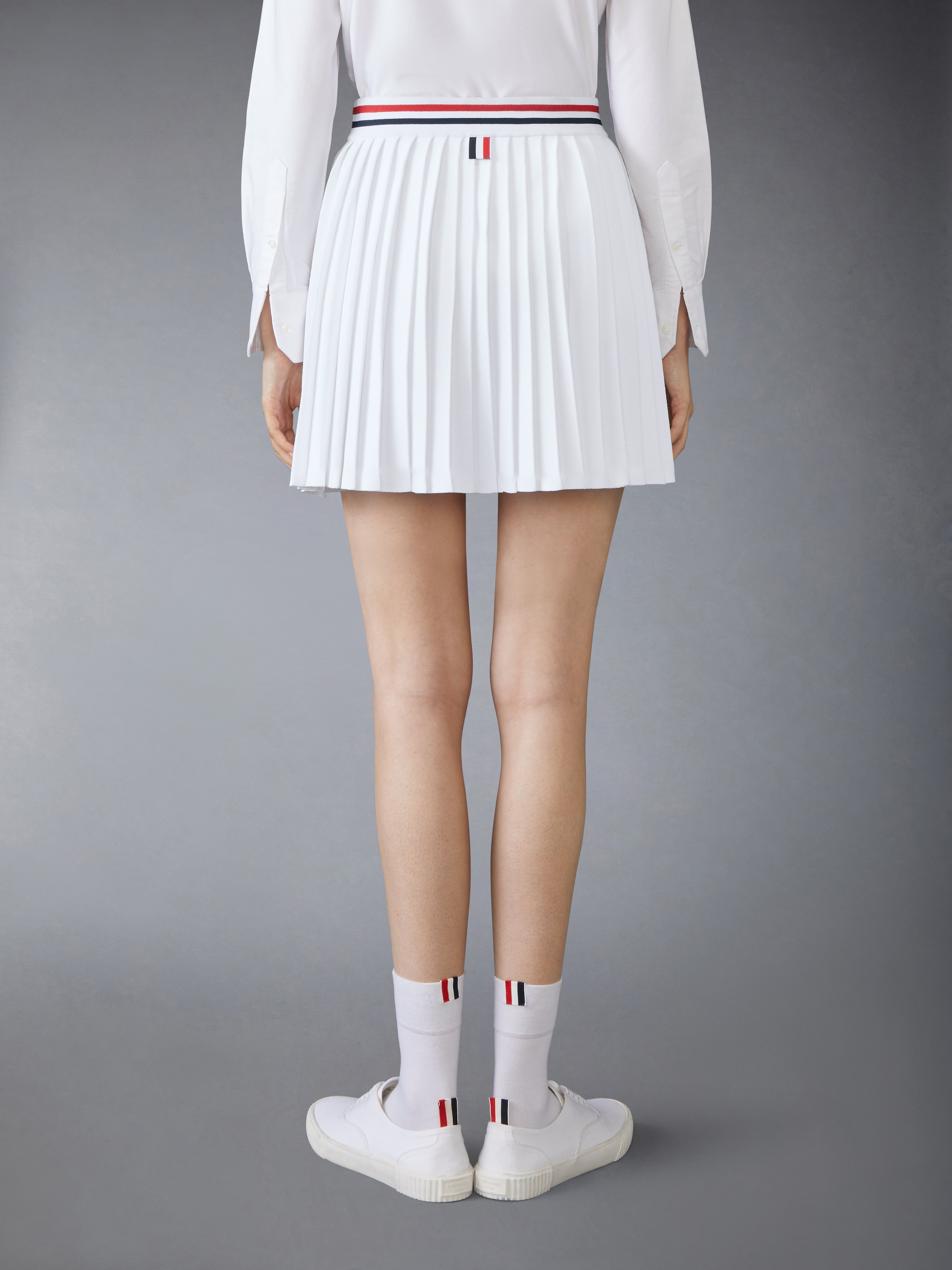 VISCOSE PLEATED MINI SKIRT - 4