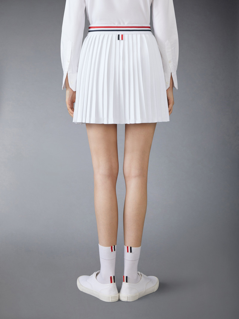 VISCOSE PLEATED MINI SKIRT 4