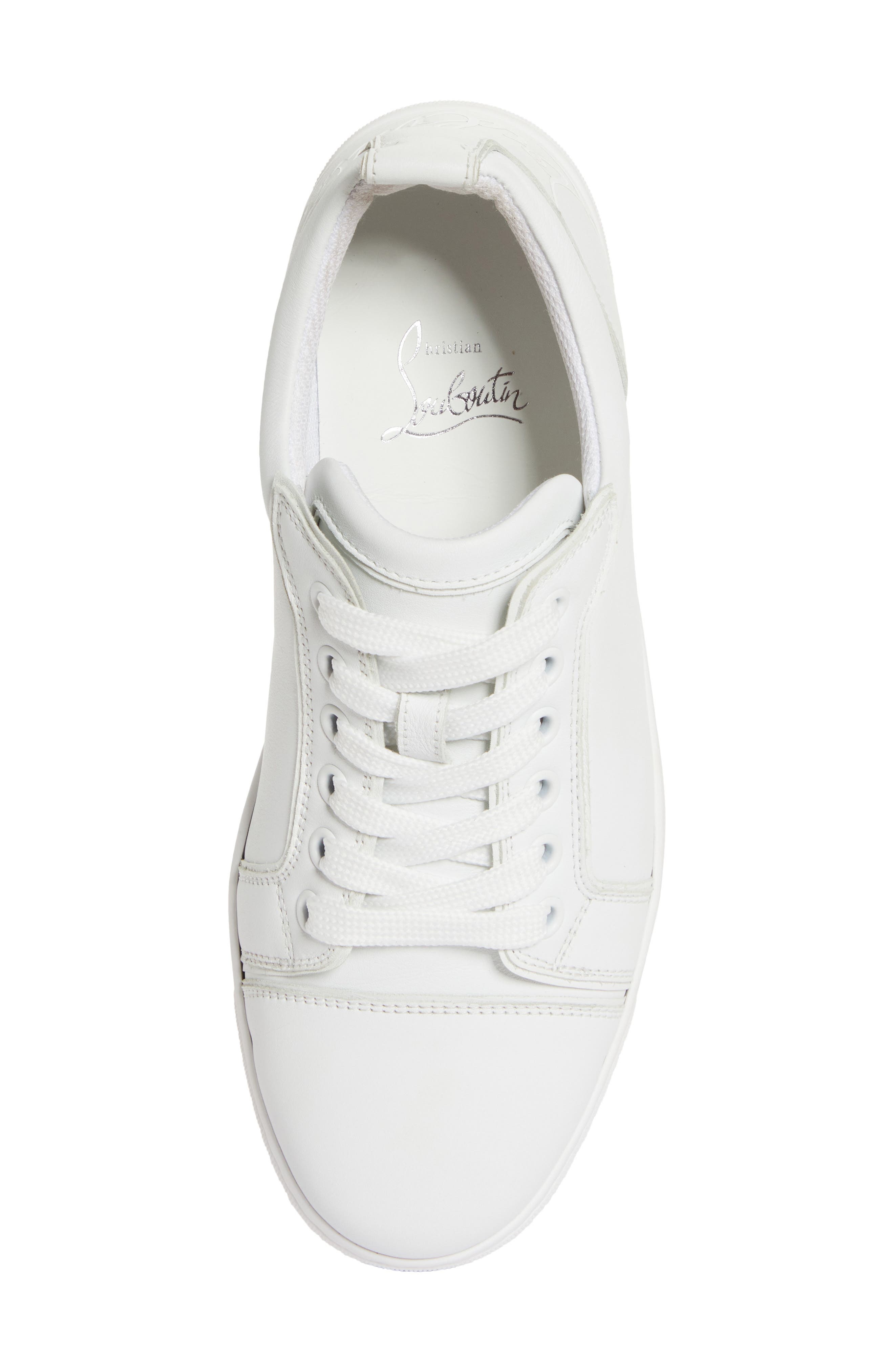 Christian Louboutin Fun Louise Junior Low Top Sneaker in White at Nordstrom - 5