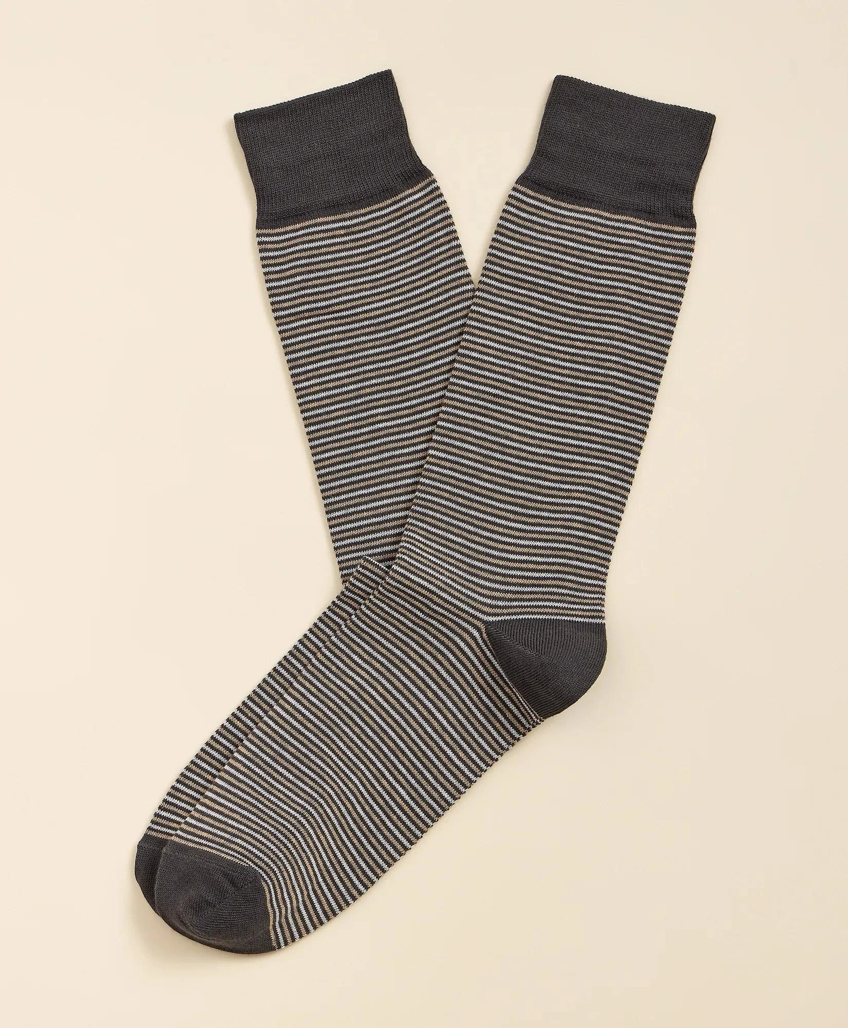 Cotton-Blend Stripe Socks - 1