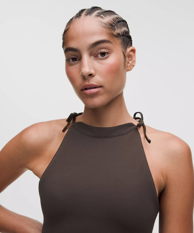 Nulu Satiny-Trim Tie Detail Tank Top *Light Support, B/C Cup 4