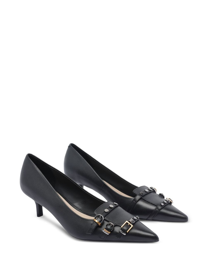 PINKO 50mm buckle-detail pointed-toe pumps outlook