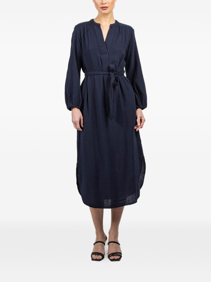Josephine V-neck tie midi dress 1