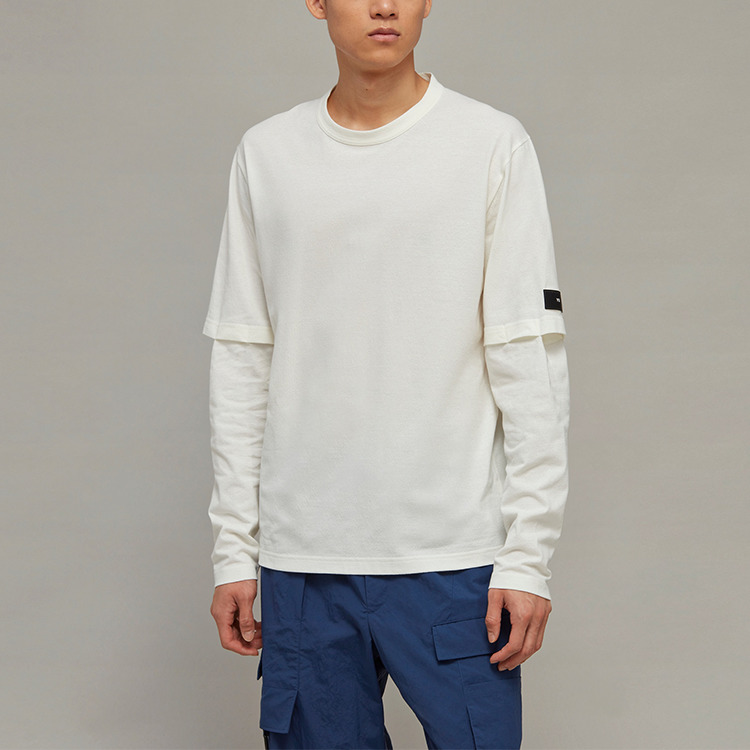 adidas Y-3 Off-White Layered Long Sleeve T-Shirts 'White' HZ8821 - 3