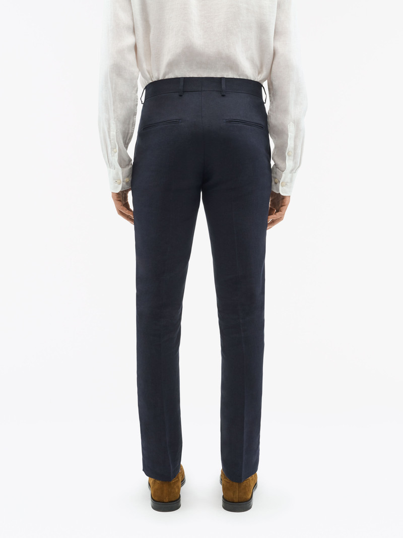 Tenuta Slim-Fit Linen Trousers 4