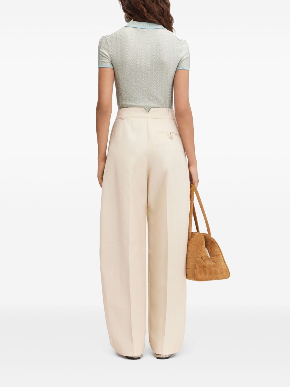 embroidered polo top - 4